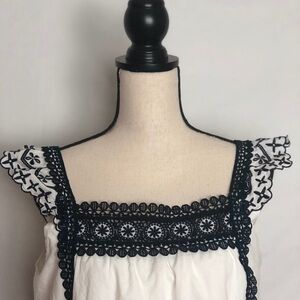 Point Sur Beautiful Embroided Blouse M